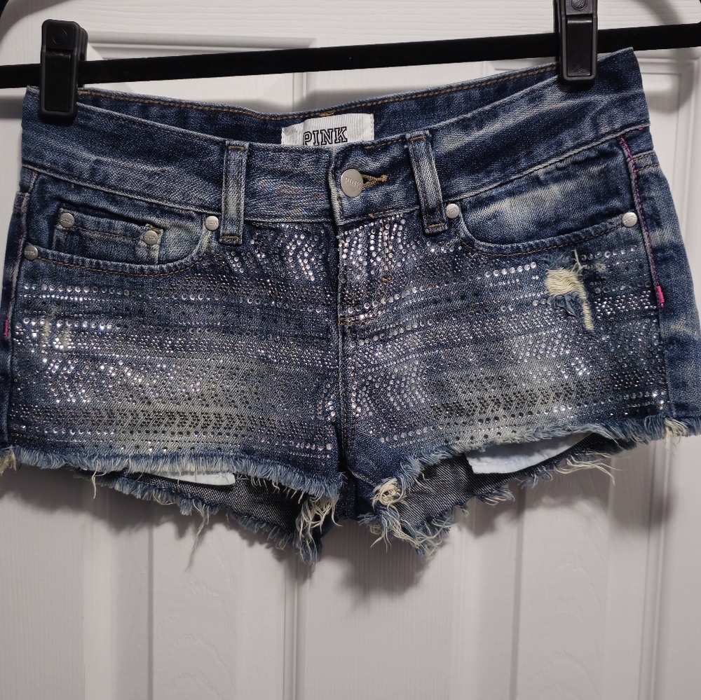 Mini sparkling short victoria's secret pink